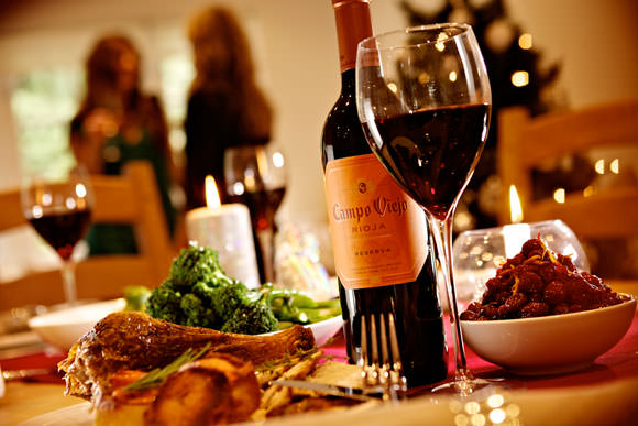 Wine and canapés food styling for photo shoot