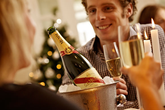 Wine and canapés food styling for photo shoot